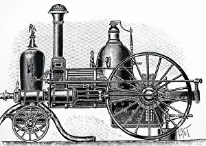 Hodge: Early American steam fire engine designed by PR