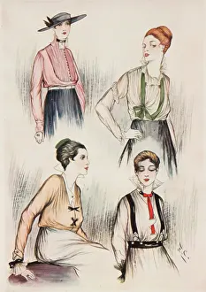 Blouses: Early Autumn blouses, 1915
