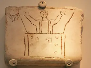 Olive: Early Christians. Roman tombstone with Christian iconography