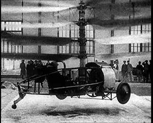 Attempting: An Early Helicopter With Four Sets Of Propellers