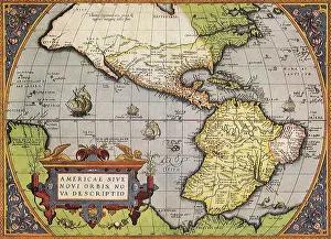 1570: Early Map of Americas 1570