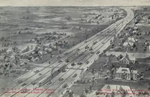 Proposal: Early motorway proposal between Chicago and Milwaukee