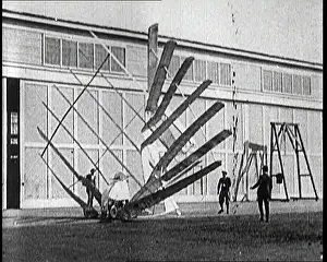 Collapsing: An Early Seven Winged Plane Collapsing In On
