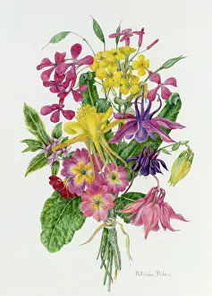 Columbine: Early Summer Tussie Mussie (or nosegay)
