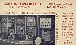 Outlet: Early US Televsion Shop Advertisement