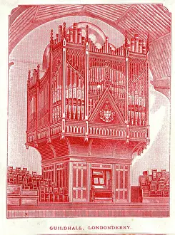 Guildhall: Early Victorian organ, Guildhall, Londonderry, Ireland