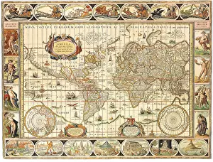Insets: Early World Map 1630