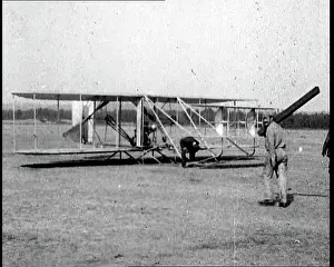 Kitty: Early Wright Brothers Plane Preparing For A