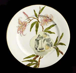 Earthenware: Earthenware plate, 19th century