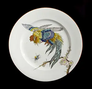 Earthenware: Earthenware plate, 19th century