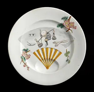 Earthenware: Earthenware plate, 19th century