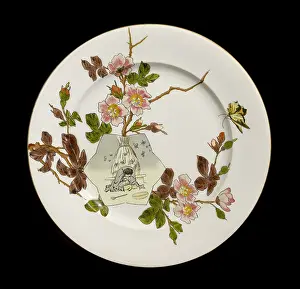 Earthenware: Earthenware plate, 19th century