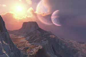 Topography: This earthlike planet has a double moon system