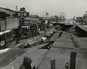 Anchorage: Earthquake damage in Anchorage, Alaska, after the
