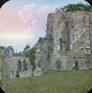 Easby: Easby Abbey, Exterior view of the Refectory, North Yorkshire