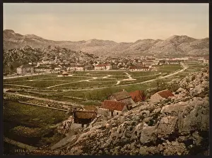Cetinje: From the east, Cetinje, Montenegro
