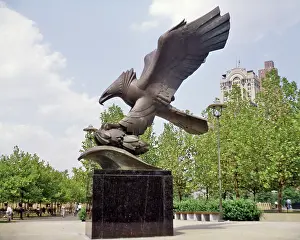 Gotham: East Coast War Memorial Bronze Eagle Sculpted by