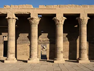 Nectanebo: East colonnade - Temple of Isis - Philae Complex