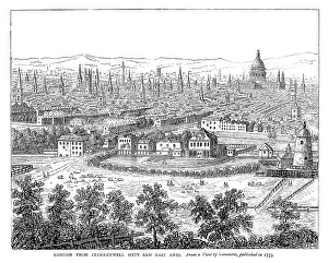 East End of London and River Thames