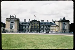 1145: The east facade and courtyard of Woburn Abbey