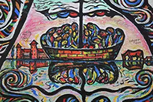 Muhlenstrasse: East Side Gallery, Berlin Wall, Berlin, Germany