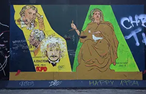 Justitia: East Side Gallery, Berlin Wall, Berlin, Germany
