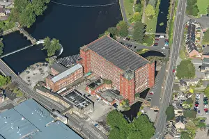 Derwent: East Mill - North Mill, cotton mills, Derwent Valley, Derbs