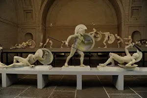 Opponent: East Pediment's Group of the Temple of Aegina. Reconstructio