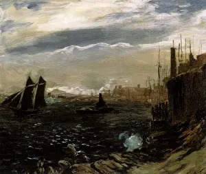 Glackens: East River from Brooklyn