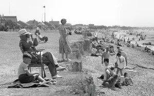 Wittering: East Wittering, the Cliffs and Beach c1955