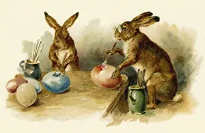 Coloring: Easter bunny