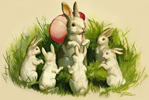 Litho: Easter bunny