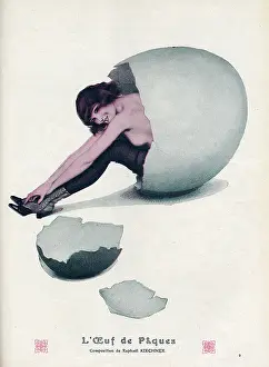 Emerges: EASTER EGG GIRL 1914