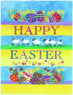 Kember: Easter Eggs with lambs, rabbits and chicks