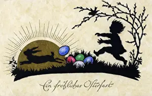 Suns: Easter postcard, 1931