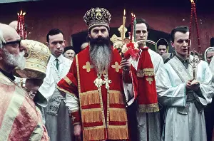 Volokolamsk: Easter service, 1969