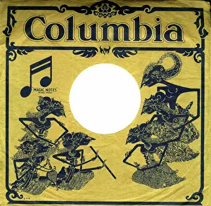Sleeve: Eastern musicians on Columbia record sleeve