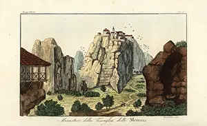Patmos: Eastern Orthodox monastery on Meteora rock, Thessaly, Greece