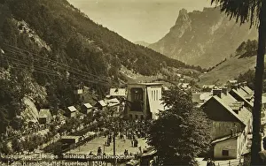 Feuerkogel: Ebensee. Base station of the cable railway