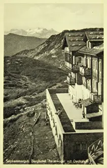 Dachstein: Ebensee. Berghotel Feuerkogel with Dachstein