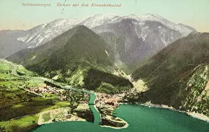 Ebensee: Ebensee with Kranabethsattel and the mouth