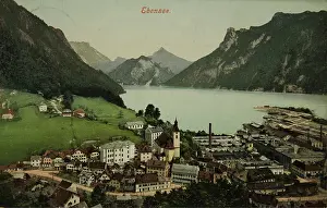 Saline: Ebensee. View from top of the village and the