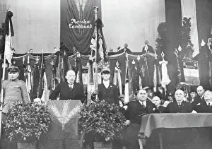 Speakers: Eberhard Count von Kalckreuth at a rally of