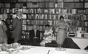 Quarterly: E.C....Betty... Pike, standing right, and E.M.J. Schaffter