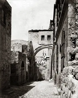 Ecce: Ecce Homo Arch, Jerusalem, circa 1880s