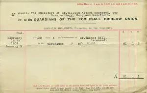 Relative: Ecclesall Bierlow Claim for Inmate Maintenance