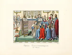 Tonsure: Ecclesiastical rite of tonsure, 15th century