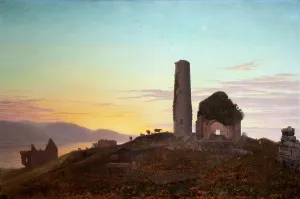 Clare: Ecclesiastical Ruins on Inniscaltra, or Holy Island, Lough D