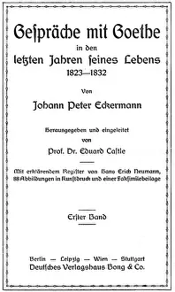 Jahren: Eckermann, Johann Peter, 21.9.1792 - 3.12.1854