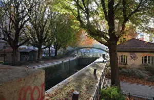 Canaux: Ecluses du Temple, Canal Saint-Martin, Paris, France